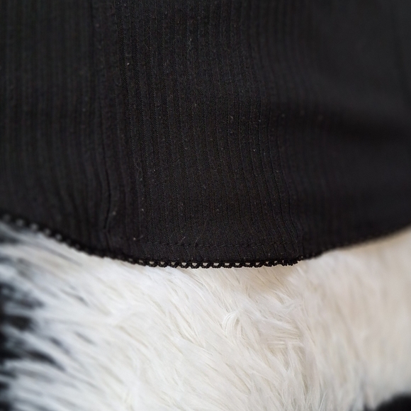 Black Goth Blouse - Bow, Lace - XS Goth Baddie Alternative - Picture 3 of 4